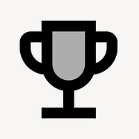 trophy flat icon vector