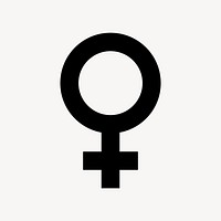 Female flat icon vector