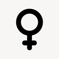 Female flat icon vector