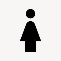 Woman flat icon vector