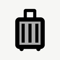 Luggage flat icon psd