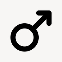 Male flat icon vector