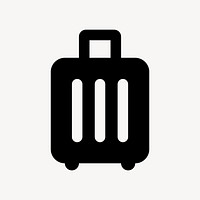 Luggage flat icon vector