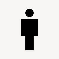 Man flat icon vector