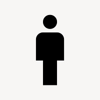 Man flat icon vector