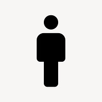 Man flat icon vector