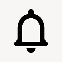 Notification bell flat icon vector