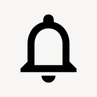 Notification bell flat icon vector