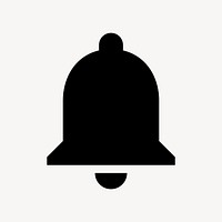 Notification bell flat icon vector