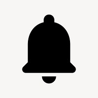 Notification bell flat icon vector