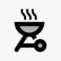 Bbq flat icon vector