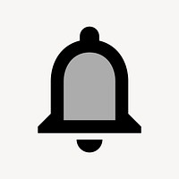 Notification bell flat icon vector