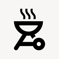 Bbq flat icon vector