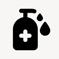 Sanitizer flat icon vector