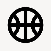 Basketball flat icon vector