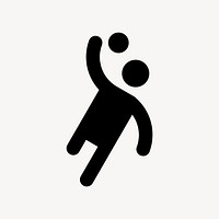 Handball flat icon vector