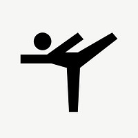 Gymnastic flat icon psd