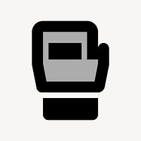 Boxing glove flat icon vector