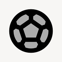 Soccer ball flat icon vector