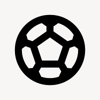Soccer ball flat icon vector