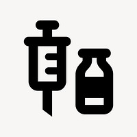 Vaccination flat icon vector