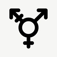 Transgender flat icon psd