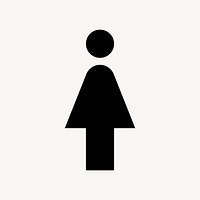 Woman flat icon vector