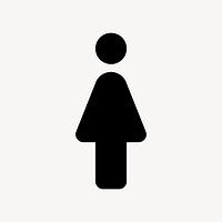 Woman flat icon vector