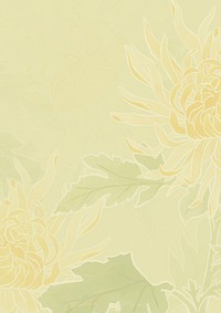 Yellow floral background design