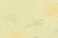 Yellow floral background design