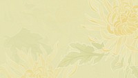 Yellow floral background design