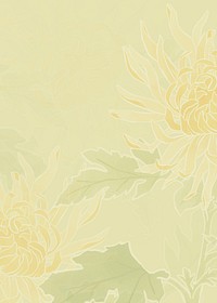 Yellow floral background design