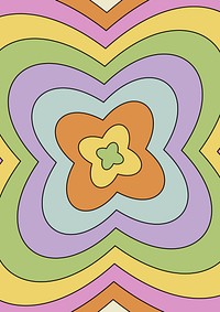 70's retro flower background design