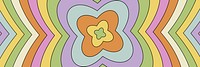 70's retro flower background for banner