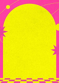 Retro yellow & pink background design