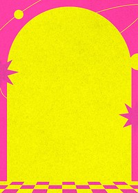 Retro yellow & pink background design