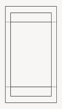 Minimal line, white, design element vector