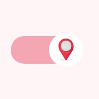 Location pin slide icon