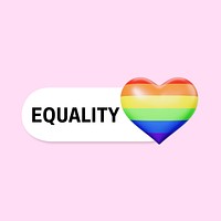 LGBTQ+ heart slide icon