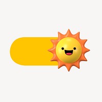 Sun weather slide icon