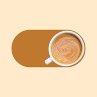 Coffee cup slide icon