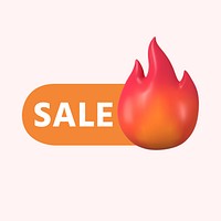 Sale flame icon