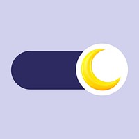 Crescent moon slide icon