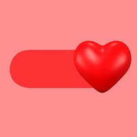 Heart slide icon