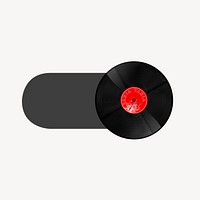 Music vinyl slide icon