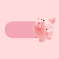 Piggy bank slide icon