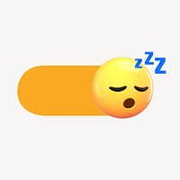 Sleep emoticon slide icon