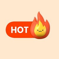 Hot flame icon