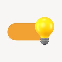 Light bulb slide icon