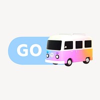 Go caravan travel icon